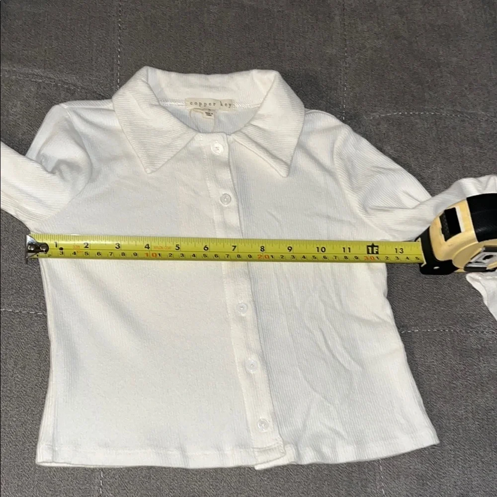 Copper Key Cream Collared Shirt - Picture 5 of 9